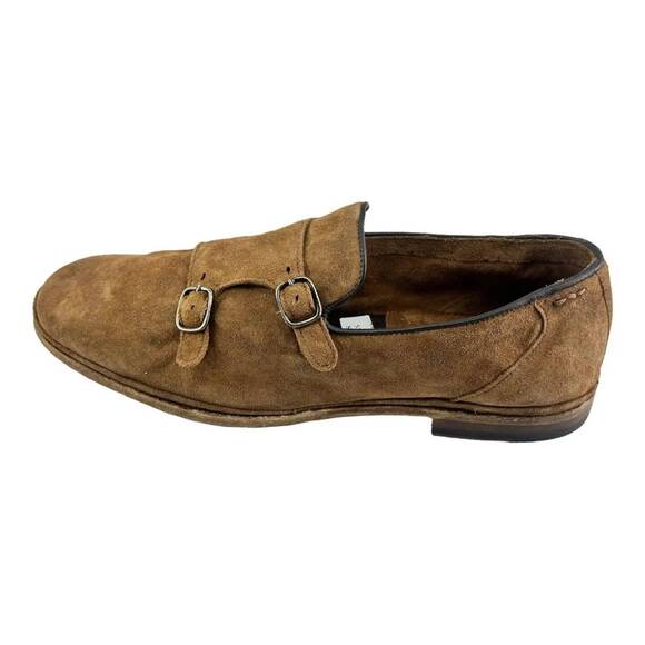 ALEXANDER HOTTO size 9 Vintage Effect Double Monk strap Loafer (Men's ) - Picture 3 of 7